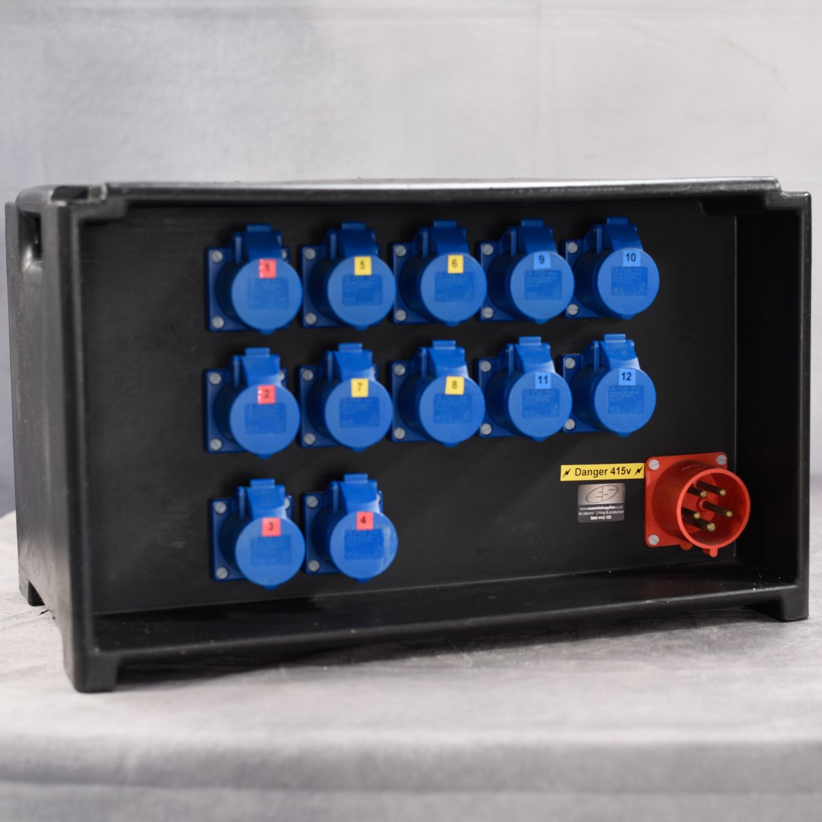 TYPE 1 32A 400V DISTRIBUTION BOARD ES Lighting Hire LTD